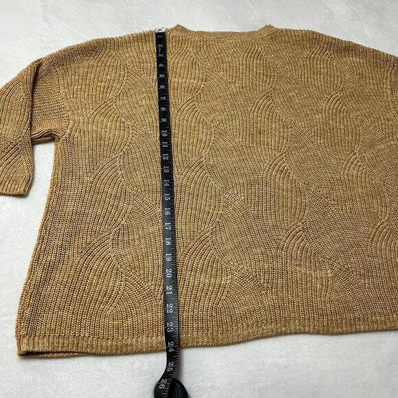 J. Jill Abstract-Waterfall Textured Pullover Crewneck Sweater Size Large Boho - Picture 11 of 11